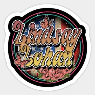 Proud To Lindsay Be Thanksgiving Name Birthday Style Retro Sticker